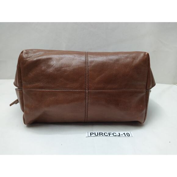 HOBO Brown Leather Double Handles Zipper Closure Shoulder Bag - Picture 7 of 16